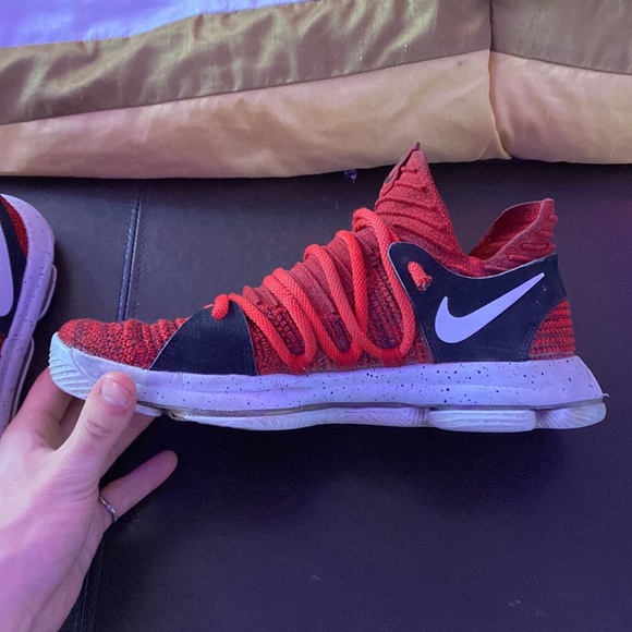 NIKE KD 10 VARSITY RED SIZE 9.5 - Picture 5 of 7